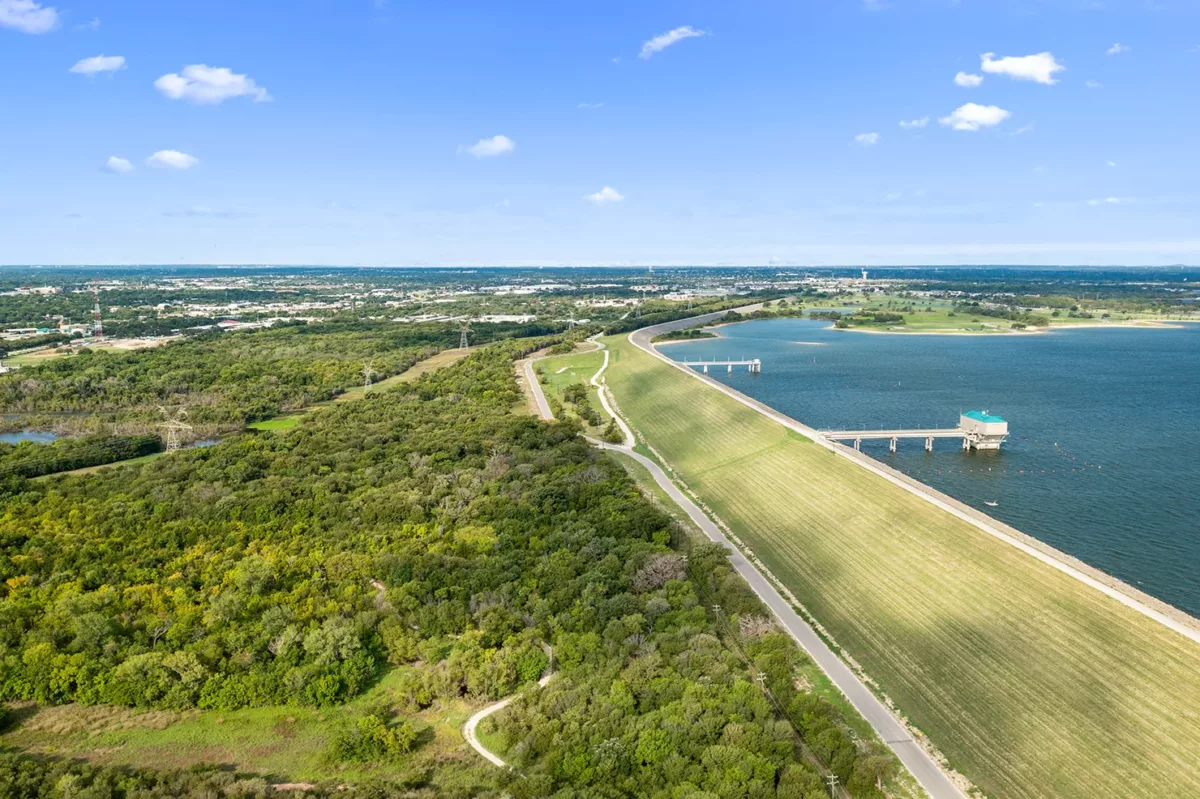 Aerial view of coast