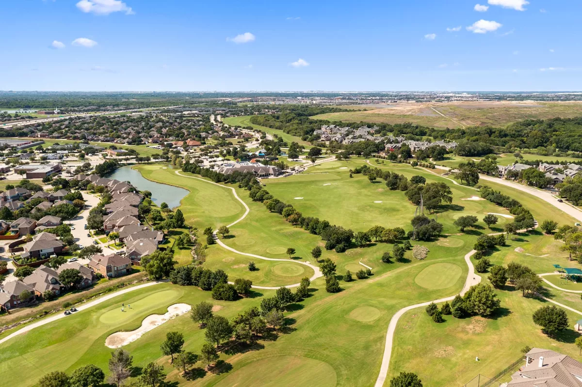 Golf course aerial