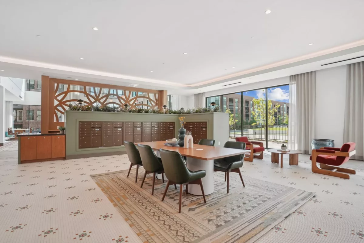 Large table in open area